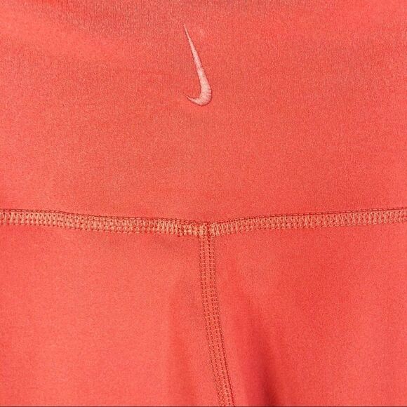 NIKE | Leggings Burnt Orange With Rainbow Stripe Women’s Size Small - Picture 9 of 10